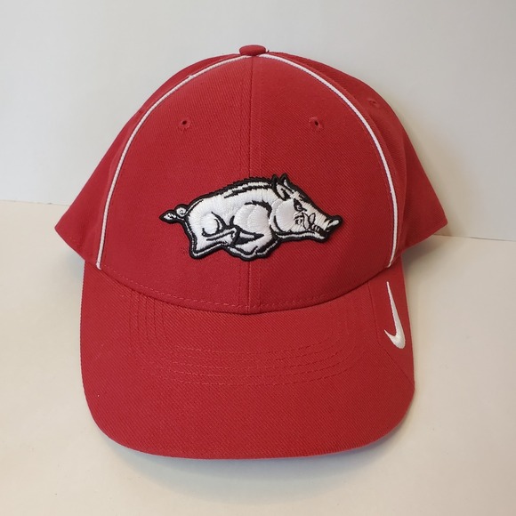 NCAA University of‎ Arkansas Hogs Nike Adjustable Strap Legacy91 Dro Fit Hat Cap - Picture 1 of 5